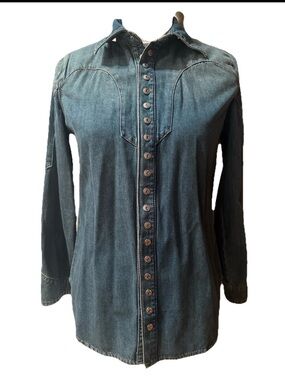 ZADIG & VOLTAIRE Thelmus long-sleeve denim shirt XS NWOT